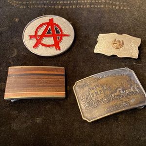 4 Assorted Belt Buckles